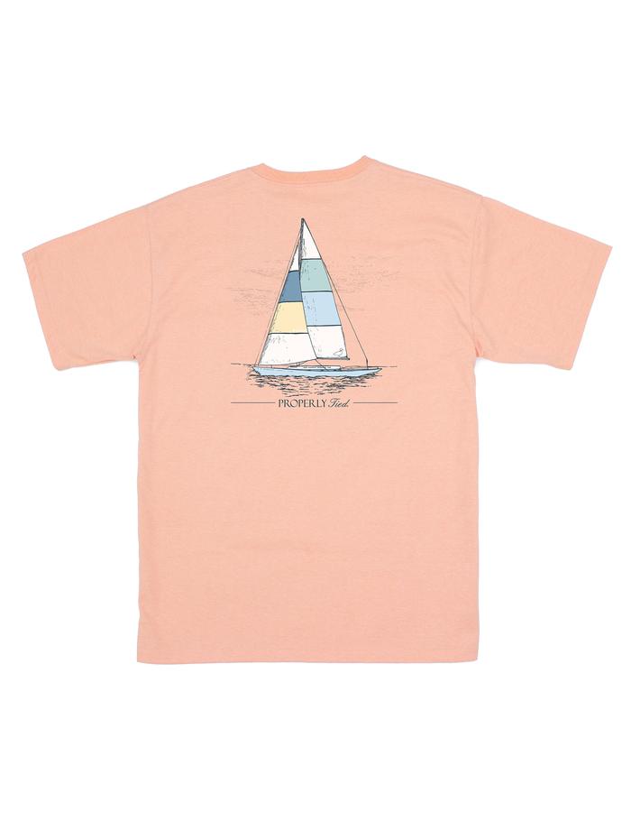 Set Sail Short Sleeve Tee Shirt - Melon Heather