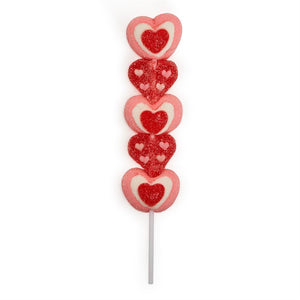 Heart Kabob - Marshmallow & Jelly Hearts Lollipop
