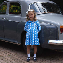 Load image into Gallery viewer, Blue Polar Bear Flannel Dress

