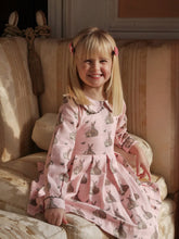 Load image into Gallery viewer, Pink Bunny Flannel Dress
