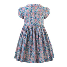 Load image into Gallery viewer, Blue Winter Floral Button Front Dress
