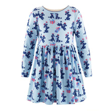 Load image into Gallery viewer, Blue Poodle Jersey Dress
