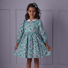 Load image into Gallery viewer, Blue Botanical Dress
