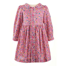 Load image into Gallery viewer, Pink Flower Garden Button Front Dress
