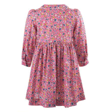 Load image into Gallery viewer, Pink Flower Garden Button Front Dress
