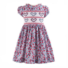 Load image into Gallery viewer, Floral Heart Smocked Dress And Bloomers
