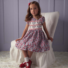 Load image into Gallery viewer, Floral Heart Smocked Dress And Bloomers
