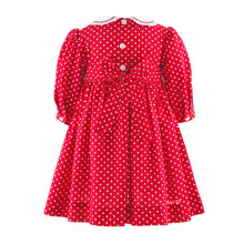 Load image into Gallery viewer, Red Cherry Smocked Dress And Bloomers
