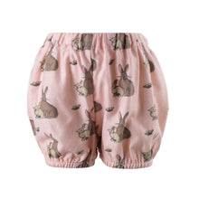 Load image into Gallery viewer, Pink Bunny Flannel Dress And Bloomers
