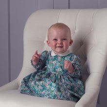 Load image into Gallery viewer, Blue Botanical Dress And Bloomers
