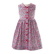 Load image into Gallery viewer, Pink Summer Floral Button Front Dress And Bloomer
