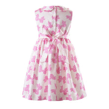 Load image into Gallery viewer, Pink Polka Dot Bow Frill Dress
