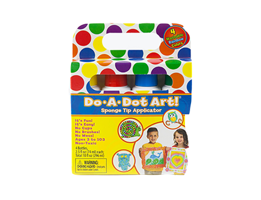 Rainbow Dot Markers - 4 Pack