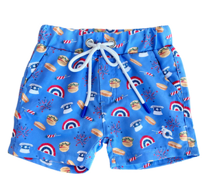 Independence Day Swim Trunks