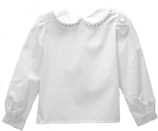 Long Sleeve Blouse With White Ric Rac *