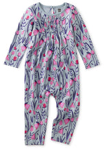 Load image into Gallery viewer, Scottish Snowdrop Floral Paneled Baby Romper

