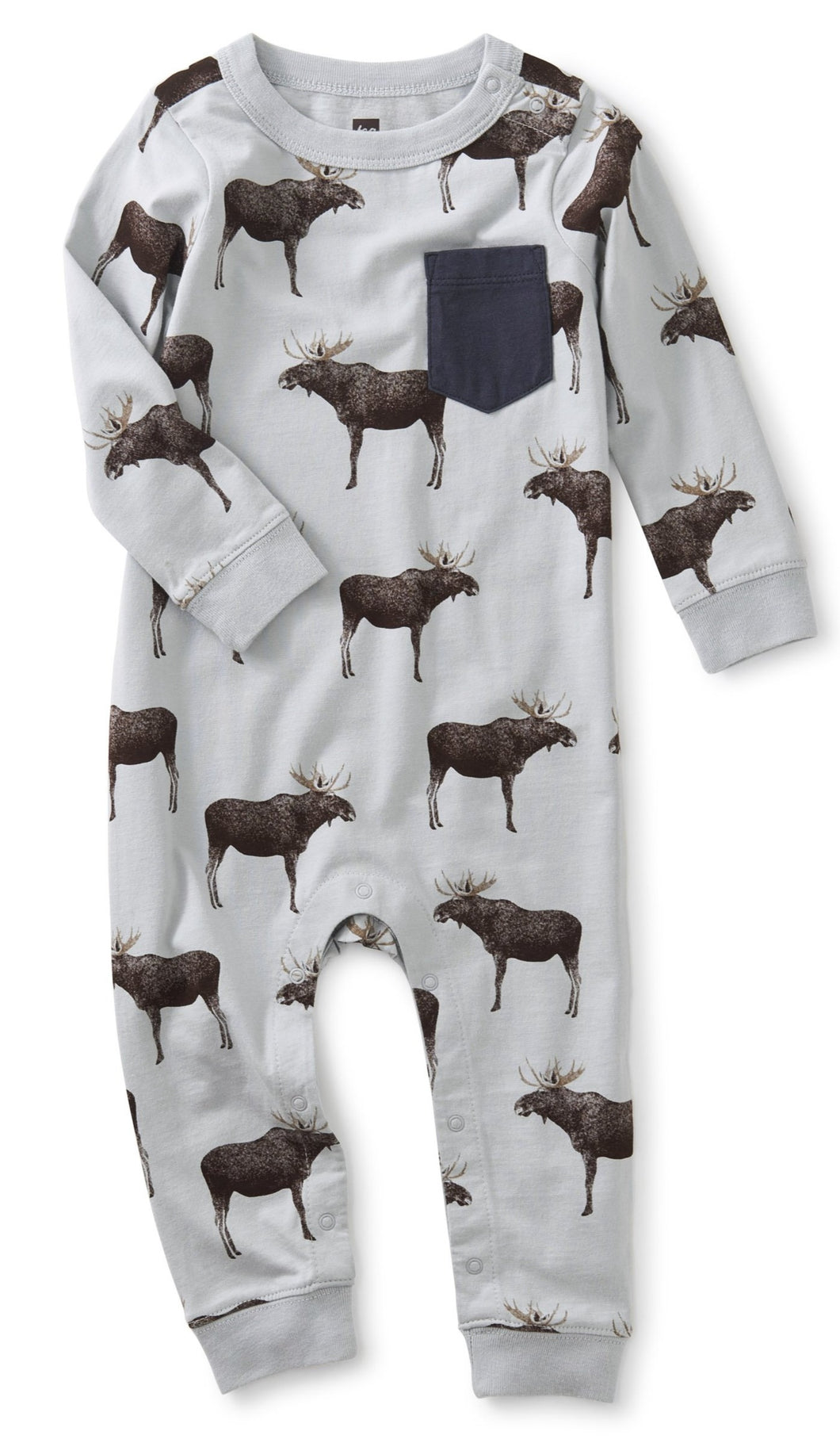 Moose Crossing On The Move Baby Romper