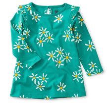 Load image into Gallery viewer, Dancing Daisies Ruffle Shoulder Dress
