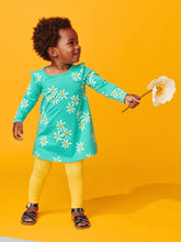 Load image into Gallery viewer, Dancing Daisies Ruffle Shoulder Dress

