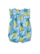 Load image into Gallery viewer, Pineapple Parade Flutter Sleeve Romper
