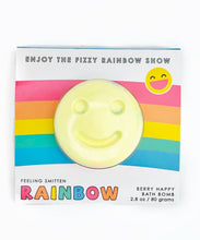 Load image into Gallery viewer, Rainbow Happy Face Bath Bomb
