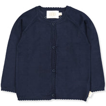 Load image into Gallery viewer, Navy Pointelle Cardigan
