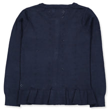 Load image into Gallery viewer, Navy Pointelle Cardigan

