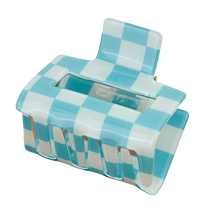 Load image into Gallery viewer, Square Medium Checkerboard Claw Clip - Assorted
