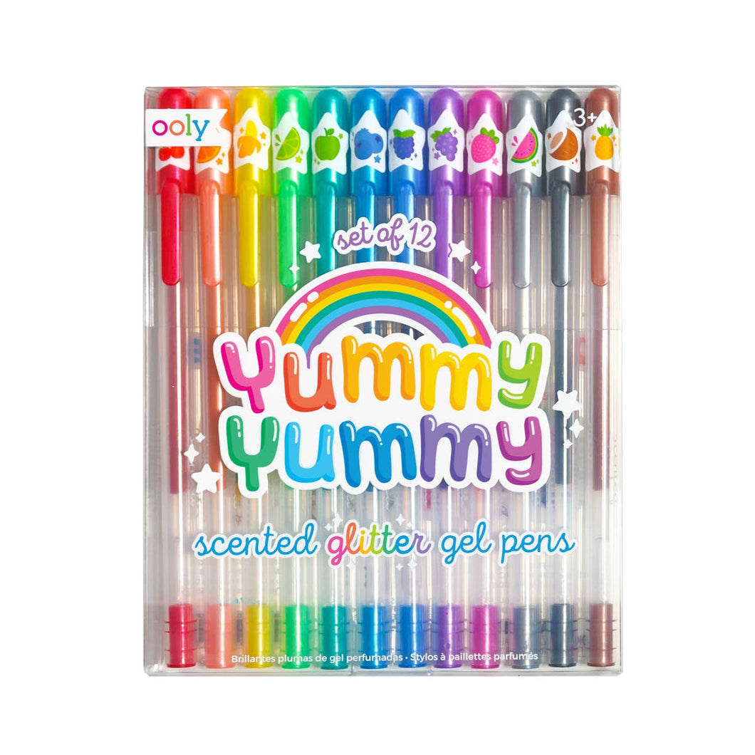 Yummy Yummy Scented Colored Glitter Gel Pens