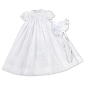 Boys Christening Gown With Hat And Slip