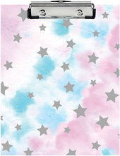 Load image into Gallery viewer, Silver Star Tie Dye Clipboard Set
