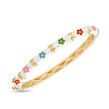 Load image into Gallery viewer, Bamboo Flower Bangle - Assorted
