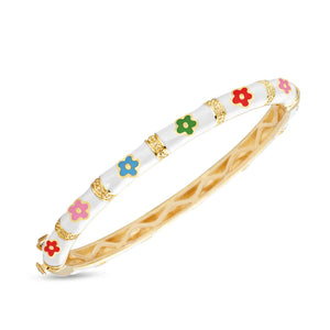 Bamboo Flower Bangle - Assorted