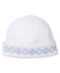 CLB Summer 21 Smocked White and Blue Hat