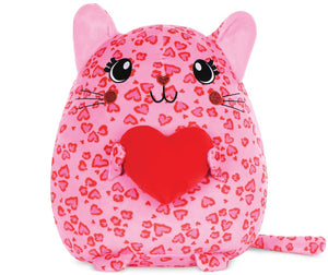 Lovely Leopard Cat Fleece Stuffed Pillow