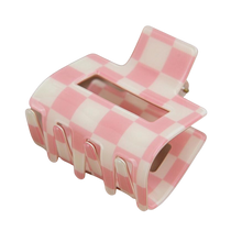 Load image into Gallery viewer, Square Medium Checkerboard Claw Clip - Assorted
