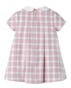 Pink Gingham Check Dress