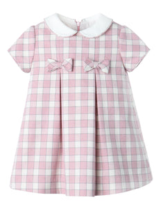 Pink Gingham Check Dress