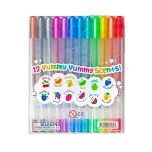 Yummy Yummy Scented Colored Glitter Gel Pens