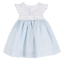 Load image into Gallery viewer, Honeycomb Smock Dress - Blue
