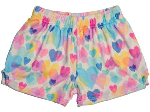 Pastel Hearts Plush Shorts