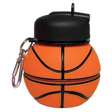 Load image into Gallery viewer, Basketball Collapsible Water Bottle
