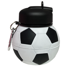 Load image into Gallery viewer, Soccer Collapsible Water Bottle
