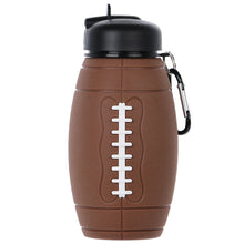 Load image into Gallery viewer, Football Collapsible Water Bottle
