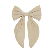 Load image into Gallery viewer, Oversized Bow - Metallic Champagne
