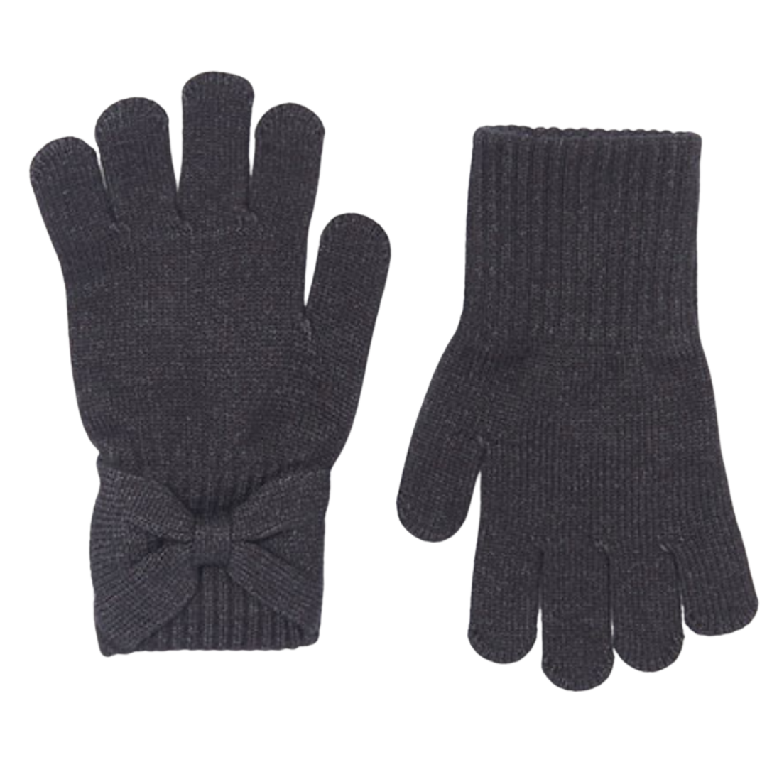 Black Knit Bow Gloves – Belles & Beaux®