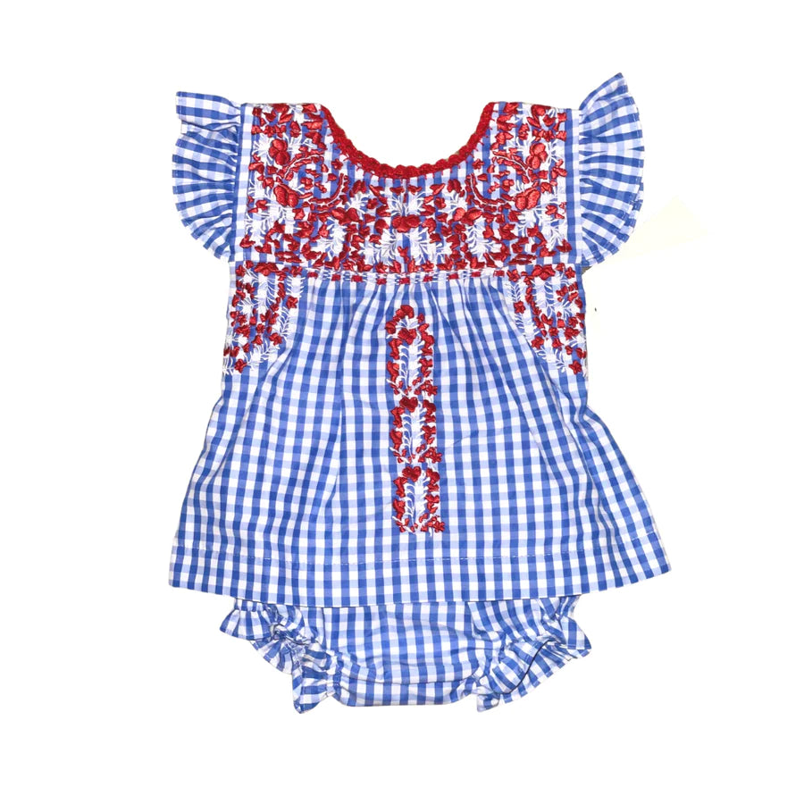 Red, White And Blue Bloomer Set