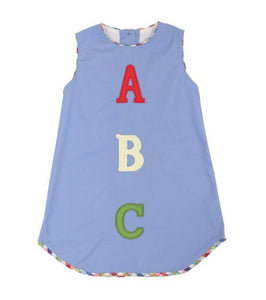 Annie Apron Dress - ABC Applique