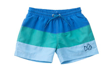 Load image into Gallery viewer, Blue Perennial Colorblock Swim Trunk
