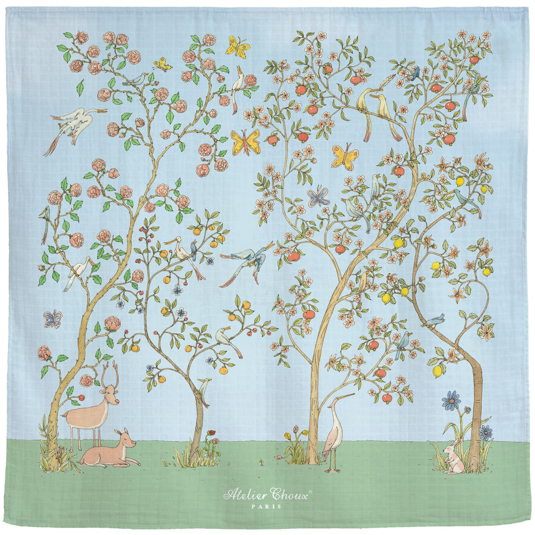 Chinoiserie Blue Swaddle